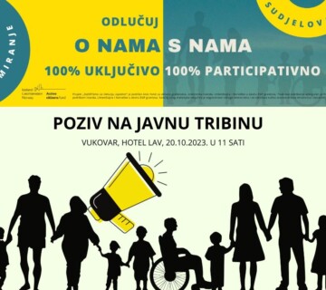 Poziv na tribinu: Iskustva, izazovi i prilike – kako unaprijediti realizaciju prava osoba s invaliditetom?