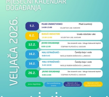 Najava besplatnih STEM radionica i javnih događanja za djecu i učenike u veljači 2026. godine!